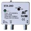 AMPLIFICATORE DA PALO STA-20D 1 INGRESSO UHF - 2 uscite 